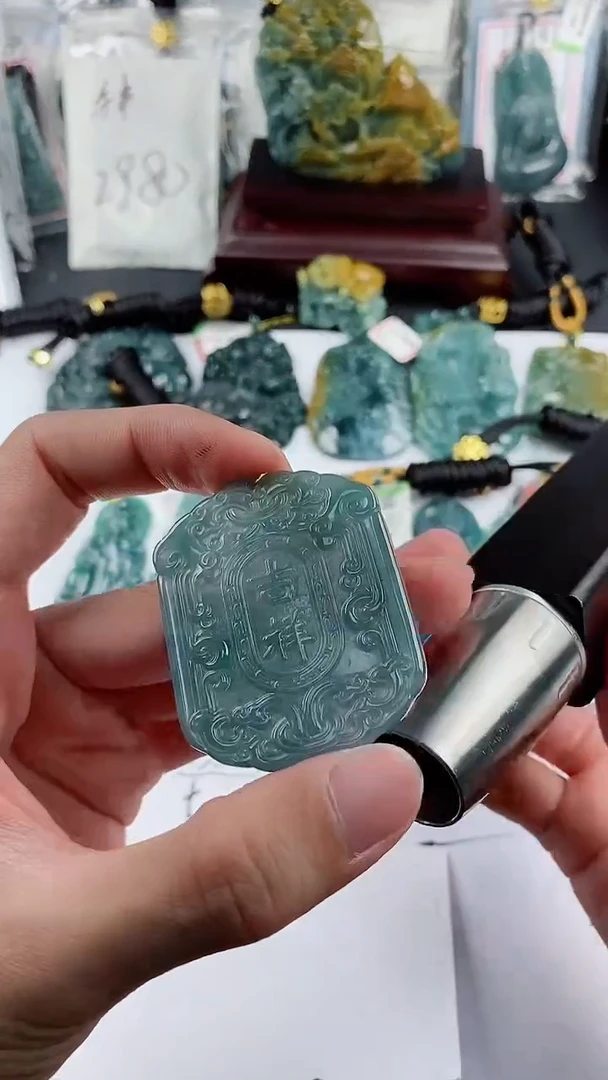 【闪购商品】翡翠颈饰未镶嵌多样性一件随机发货 吉祥如意99