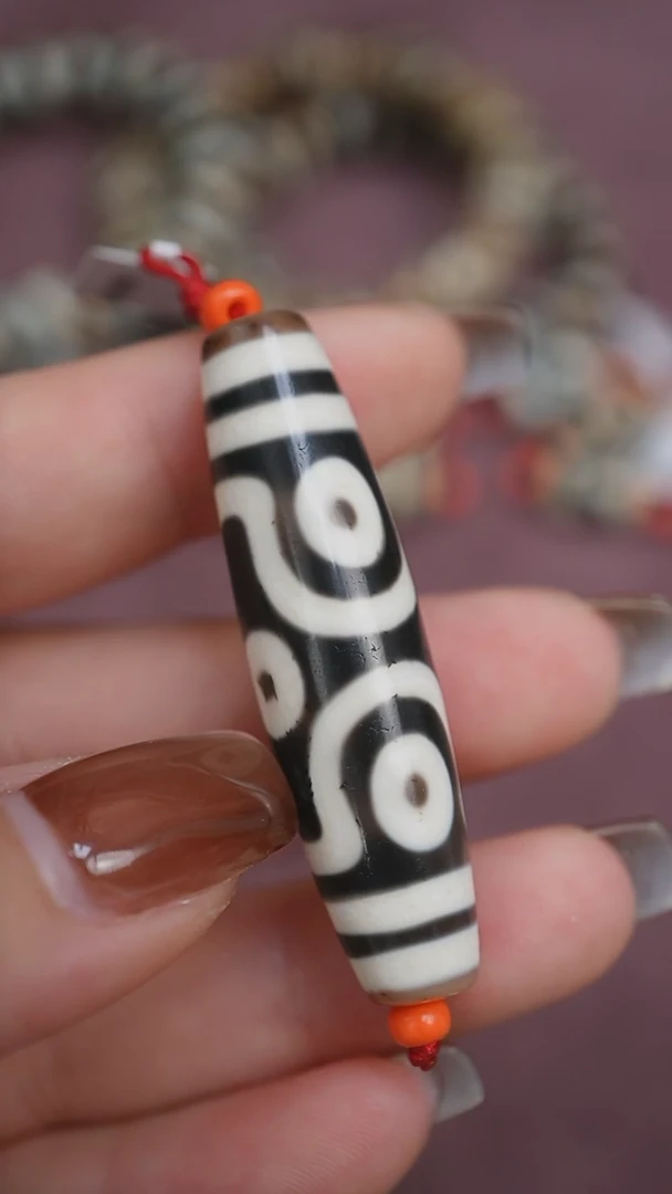 【闪购商品】玛瑙/玉髓颈饰未镶嵌蚀花玛瑙珠定制编绳