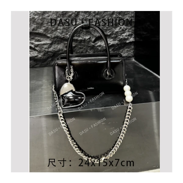 【苏总专属】SD-5269-黑色女士时尚高端真皮手提包斜挎包大包