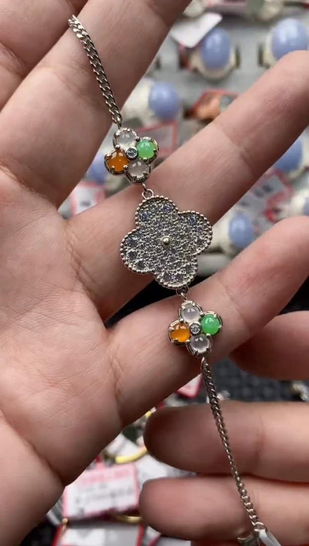 【闪购商品】翡翠戒指银S925镶嵌7777---1