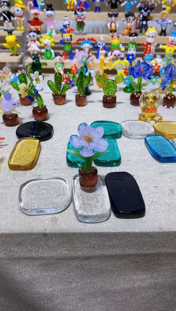 【闪购商品】琉璃手工艺品4件摆件