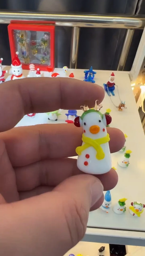 手工艺品琉璃雪人