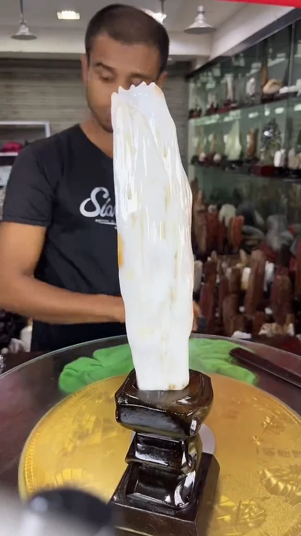 硅化玉珠宝奇石未镶嵌缅甸天然树化玉摆件