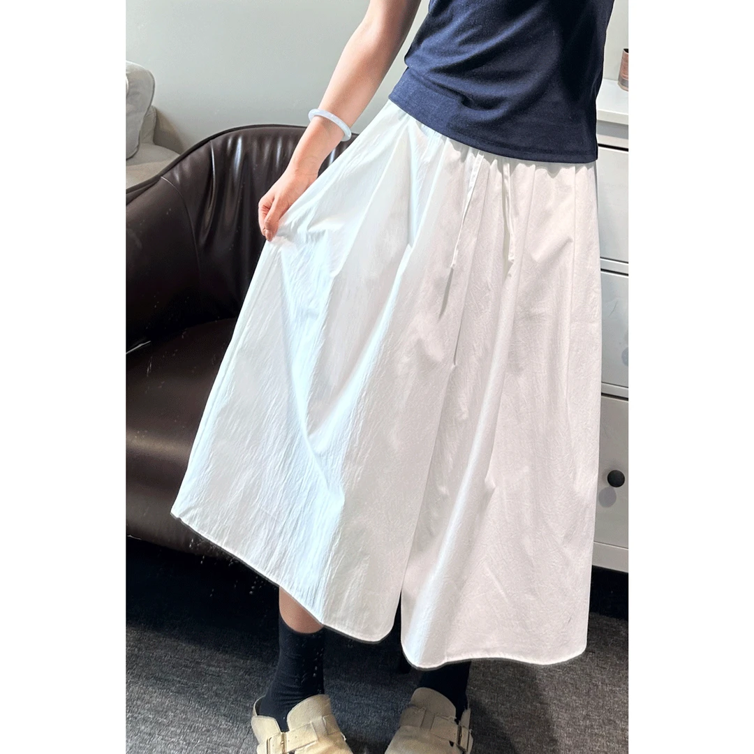 【炎夏穿的】UPF40+抗皱八分裙裤凉感防晒女士户外阔腿裤裤裙 89008