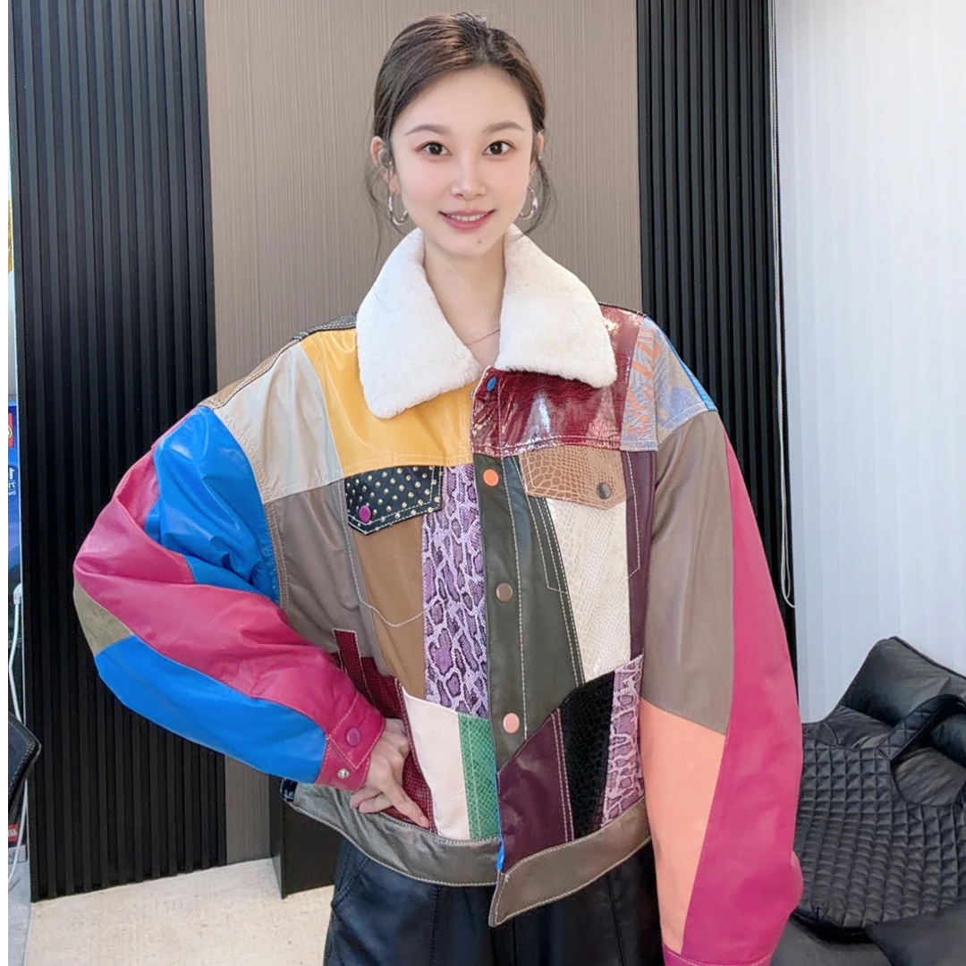 【欣欣严选原创设计】私藏版拼色设计休闲羽绒服秋冬保暖女装外套