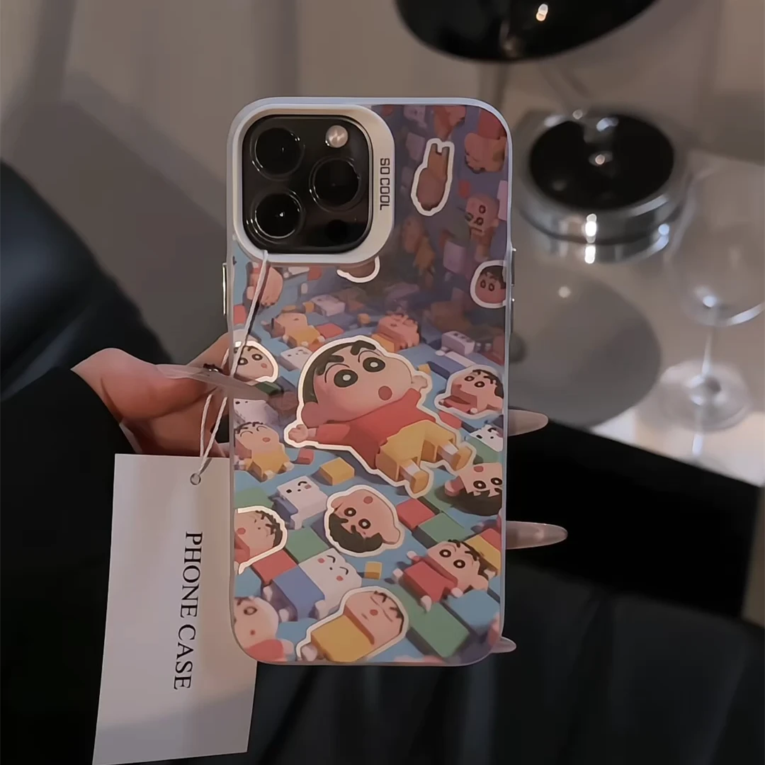 积木小新适用苹果17pro手机壳16promax彩银华为p小众oppo小米vivo