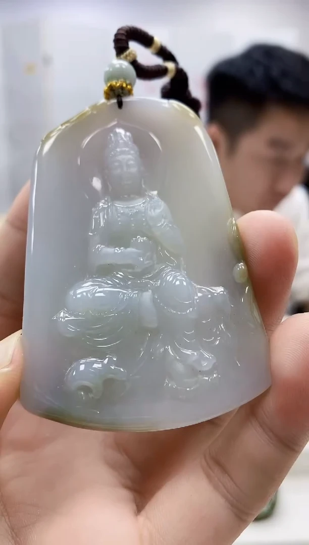 未镶嵌定制翡翠5028bb-毛货挂件66