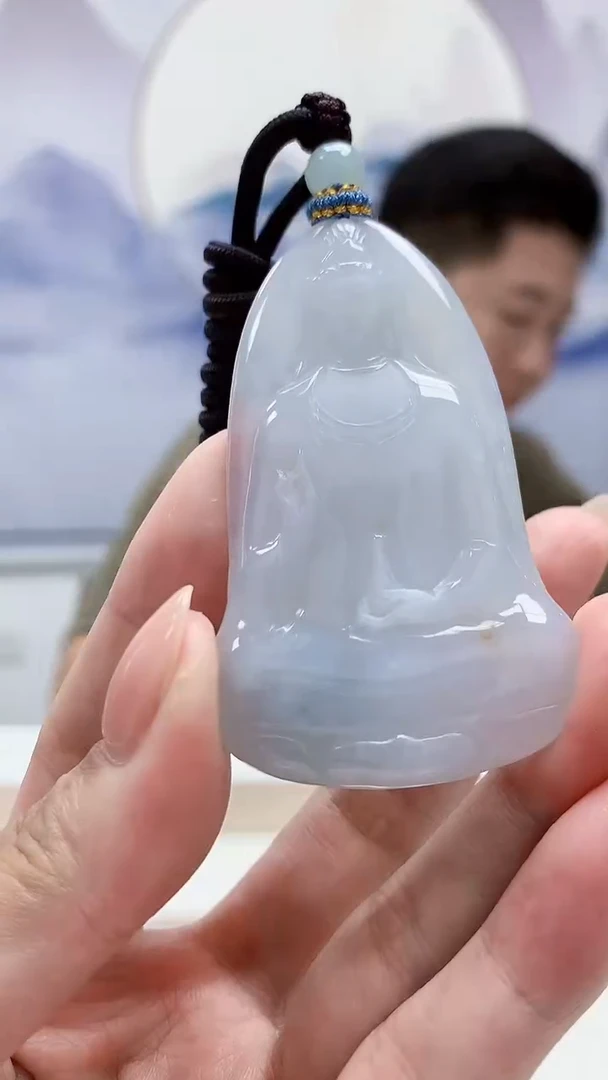 未镶嵌定制翡翠4917MM-毛货挂件35