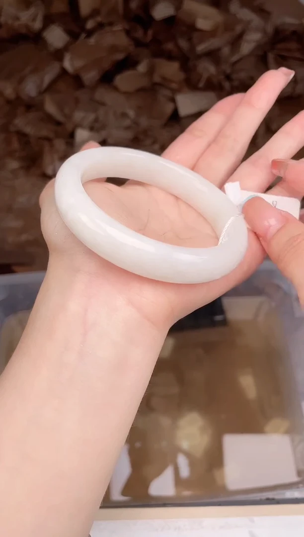 和田玉手镯未镶嵌A227-59.8