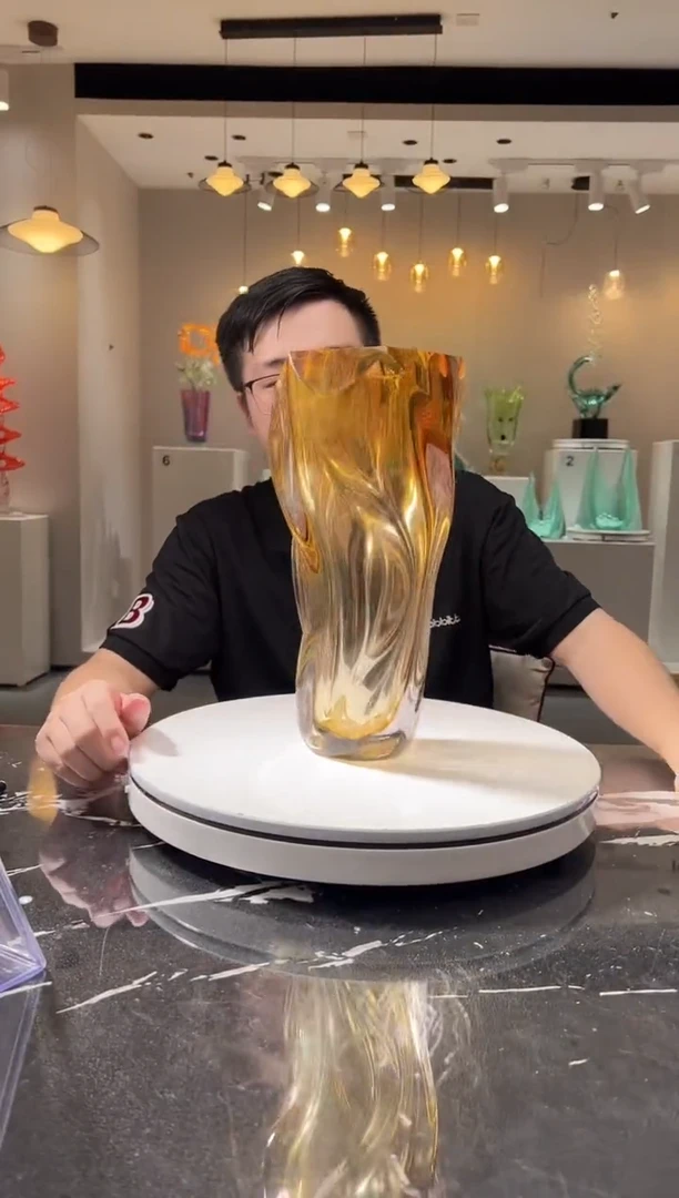 摆件巴比特美学 扭纹花器