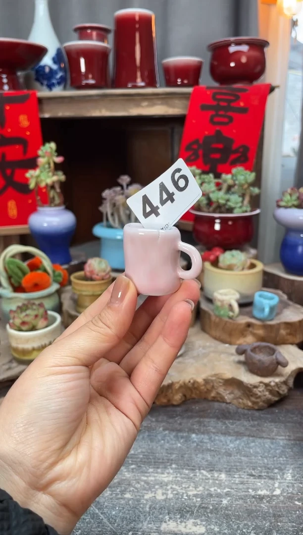 【闪购商品】摆件446微瑕知木小芳花盆