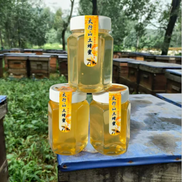 【拍一发三】太行山黑蜂土蜂蜜500克/瓶0添加(成熟原蜜）