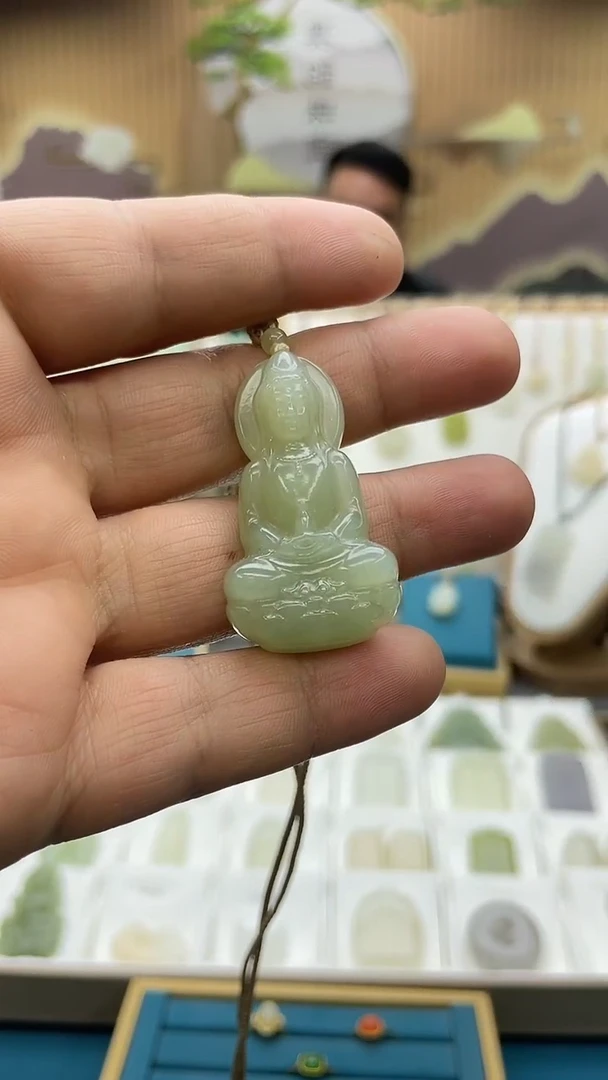 吊坠(不含链)未镶嵌和田玉约卡43mm观音