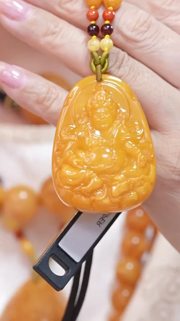 蜜蜡颈饰未镶嵌9871天然蜜蜡珠宝奇石云端妖孽全部保真