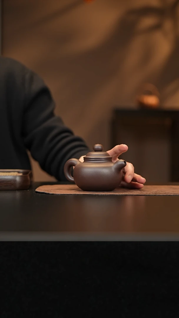 【闪购商品】紫砂茶杯允禾斋wxy 黑墩头 道洪莲子250cc