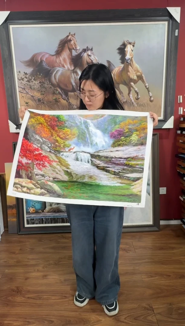 油画【62号】约50*70cm丨朝鲜原创纯手绘孤品油画丨顺丰包邮