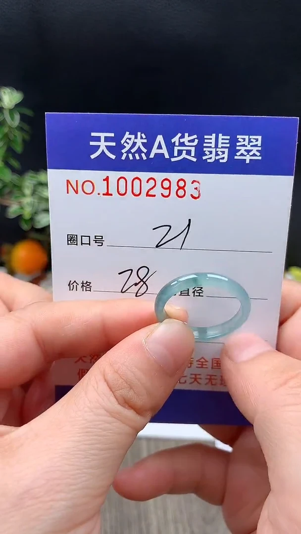 未镶嵌戒指翡翠21#
