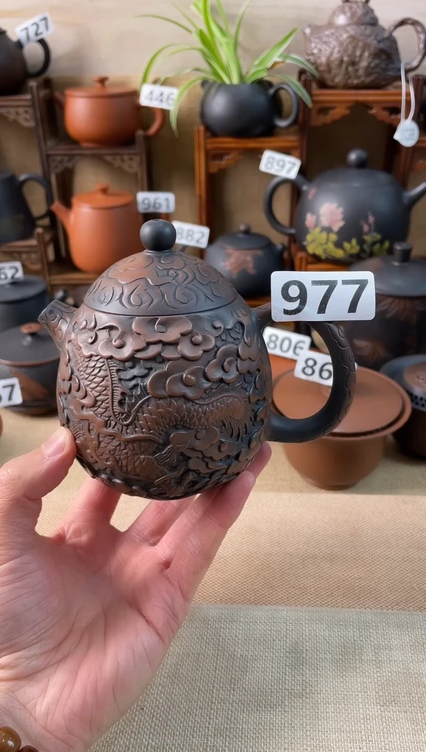 林*建水紫陶单壶放漏977