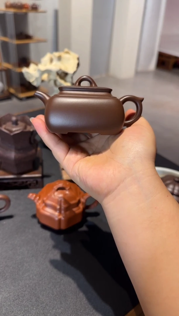 茶壶紫砂现*长四方 紫砂壶