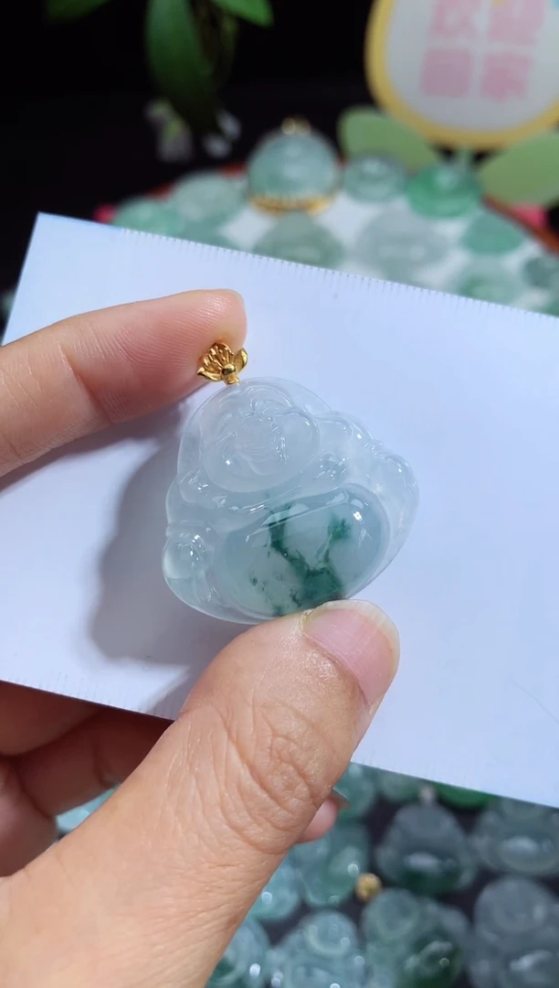 颈饰未镶嵌翡翠佛公