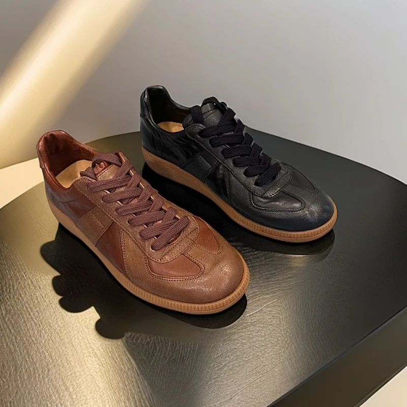 徐纪原厂特批马皮德训鞋真皮休闲百搭时尚潮流女鞋