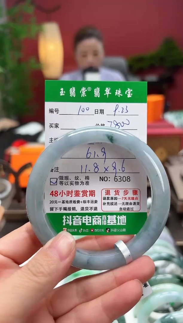 未镶嵌手镯翡翠翡翠100