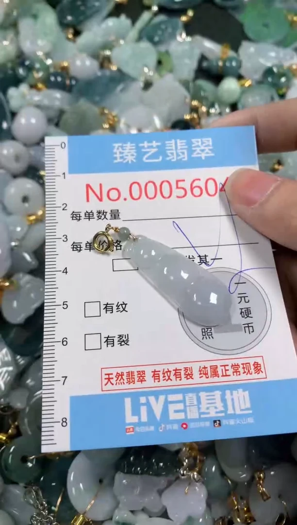 吊坠(不含链)未镶嵌翡翠5604