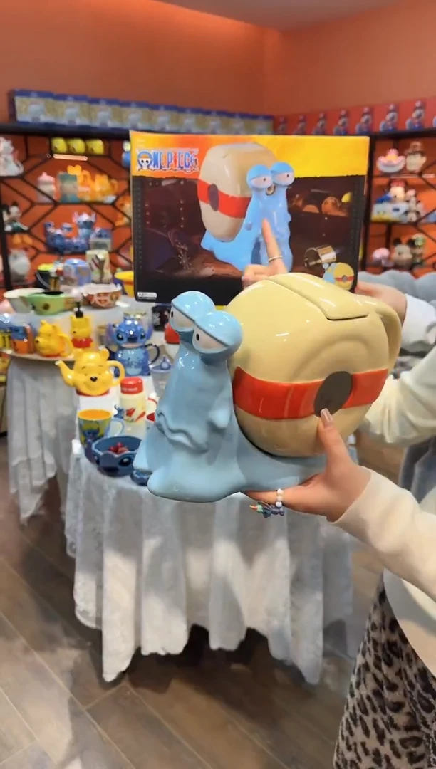 瓷片@@海贼王电话虫水壶（礼盒）