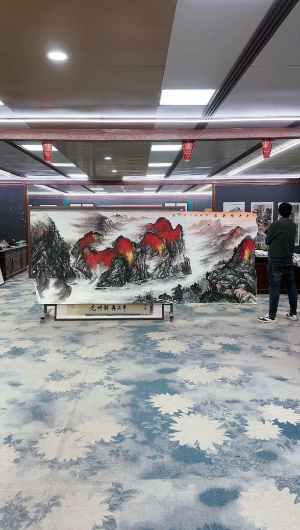 【闪购商品】绘画z张伦玉-山水国画-大丈二