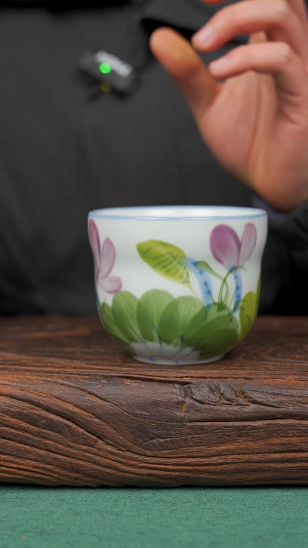 【闪购商品】瓷片41景德镇杯釉下手工手绘瓷器