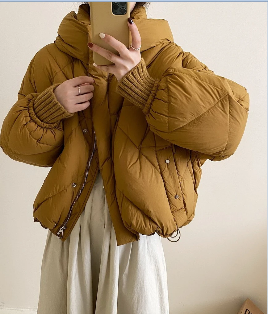 小妳XiaoNi———（冬款带帽习习外套6340006）