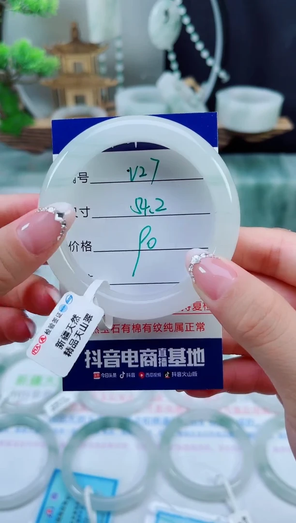 未镶嵌手镯石英质玉（天山翠）27