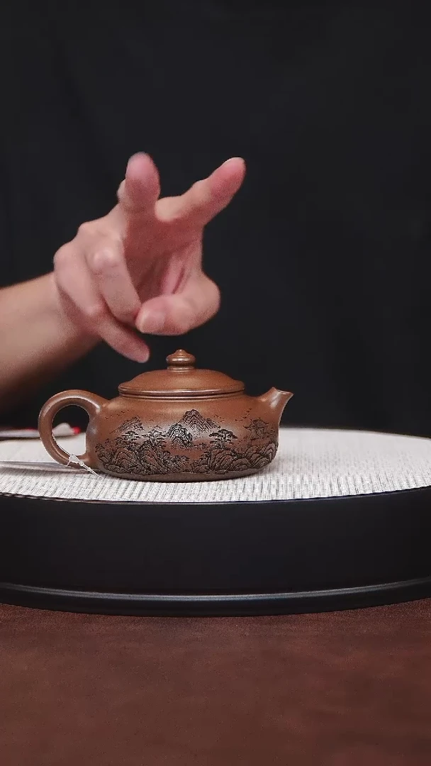 紫砂茶宠宜兴紫砂 寒江明朝土 蒋华200cc