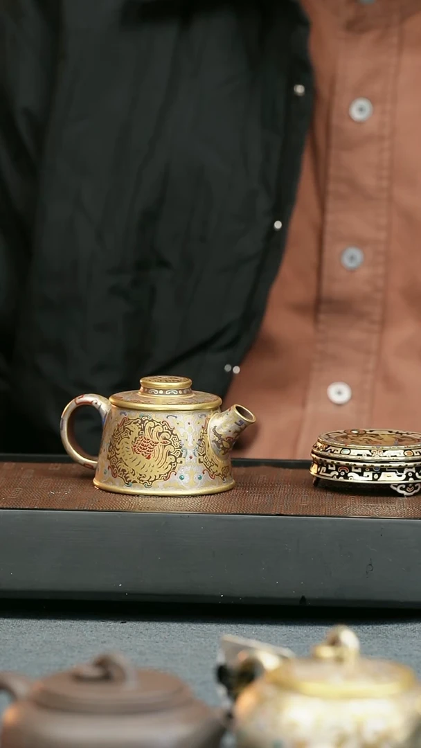 【闪购商品】紫砂茶壶五堂 狂飙四象鱼罩  加四象盖置