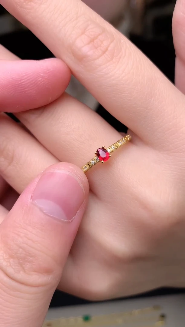 【闪购商品】蓝宝石戒指银S925镶嵌戒指