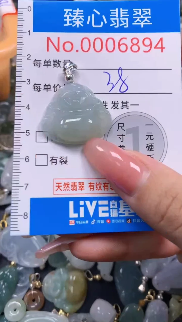 翡翠未镶嵌颈饰6894