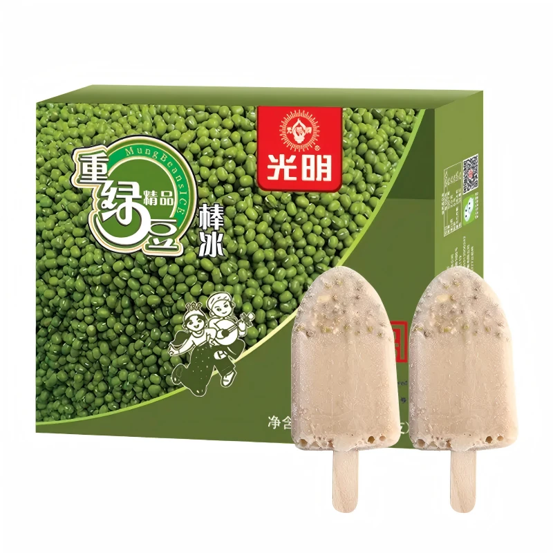 光明牌重绿豆棒冰 96克*10支/盒