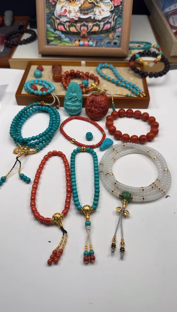 未镶嵌绿松石手串手串快***~手串手串