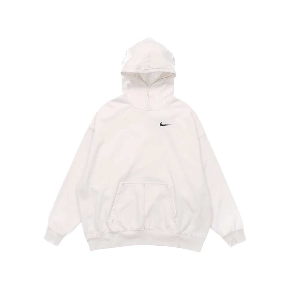 Nike 刺绣Logo宽松连帽套头卫衣 春季 女款 白色 DM6202030