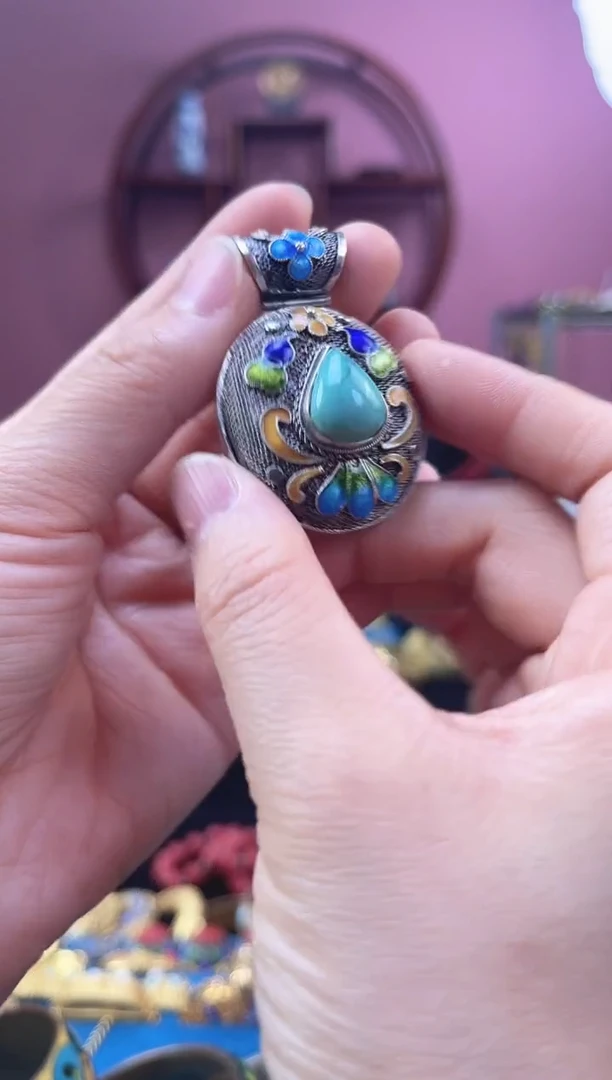 非遗 花丝镶嵌 吊坠