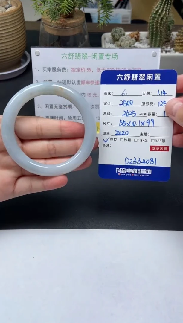 【闪购商品】翡翠手镯未镶嵌D2334081