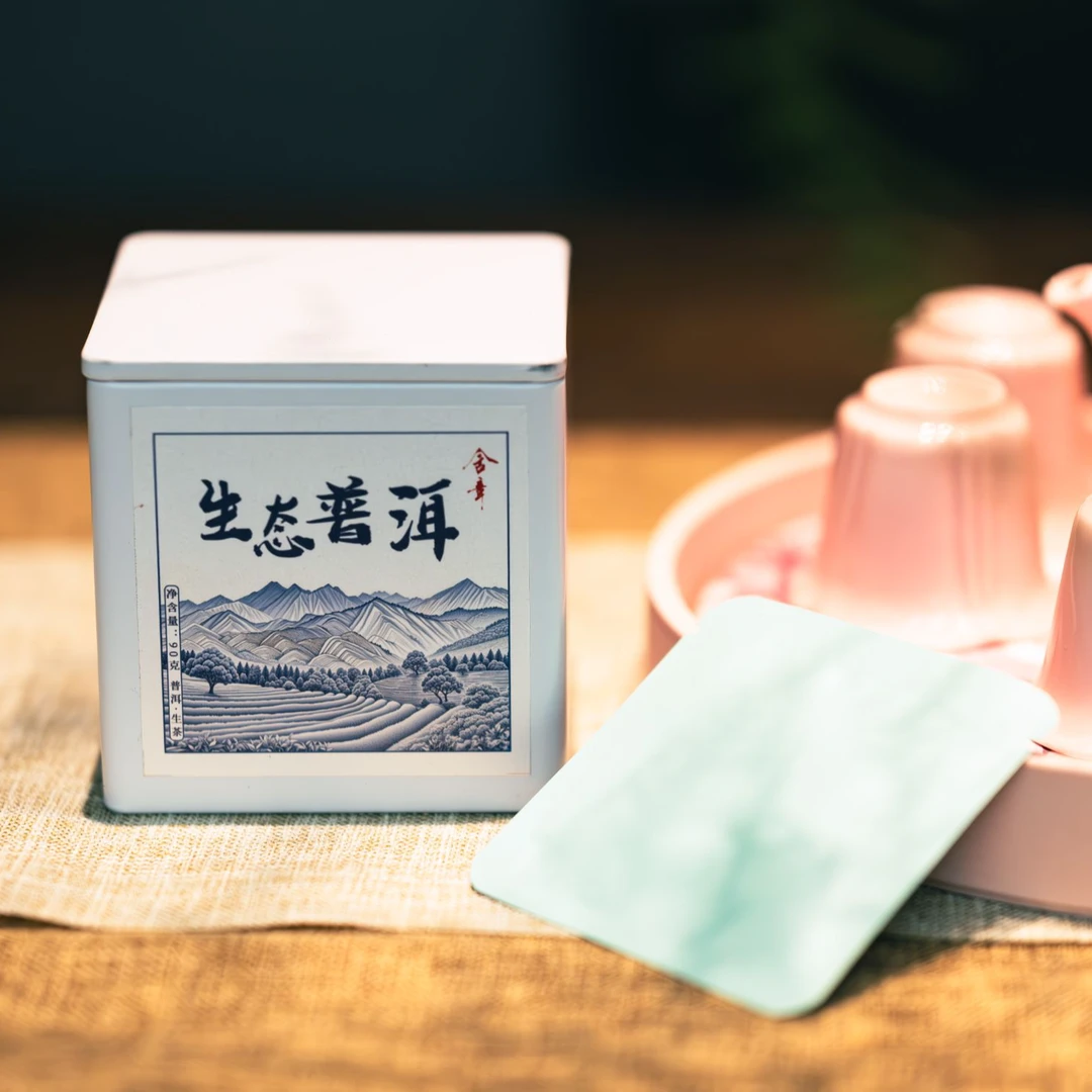 【含章生茶】2024云南生态普洱茶小方片90克