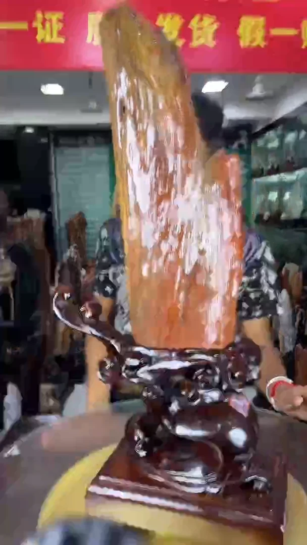 未镶嵌珠宝奇石硅化玉缅甸天然树化玉摆件