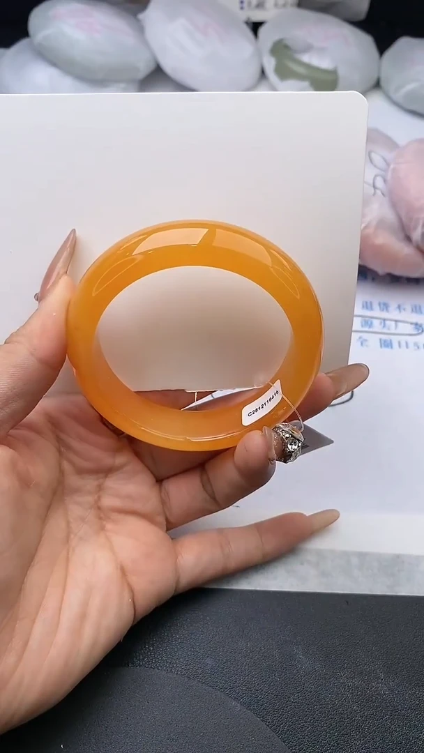 未镶嵌手镯石英质玉w140-HHB54+