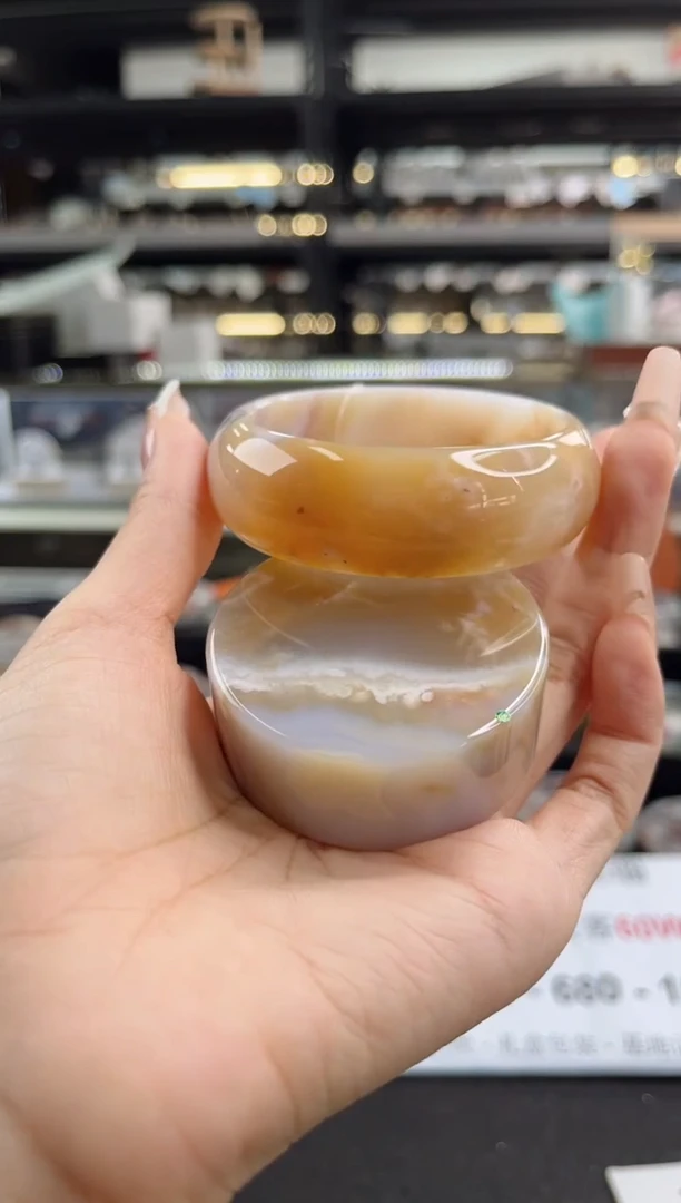 石英质玉手镯未镶嵌54圈口（赠品镯心）1650081