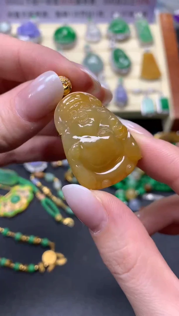 【闪购商品】翡翠吊坠(不含链)18K金镶嵌吊坠|8500+850