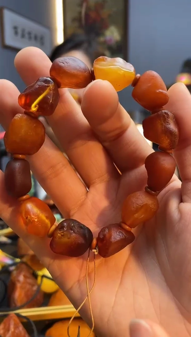 手链琥珀未镶嵌手串