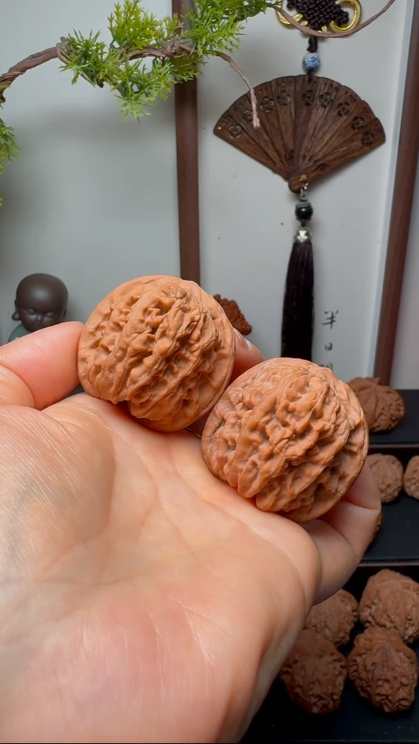 把件文玩核桃一代火麒麟货头 肚41