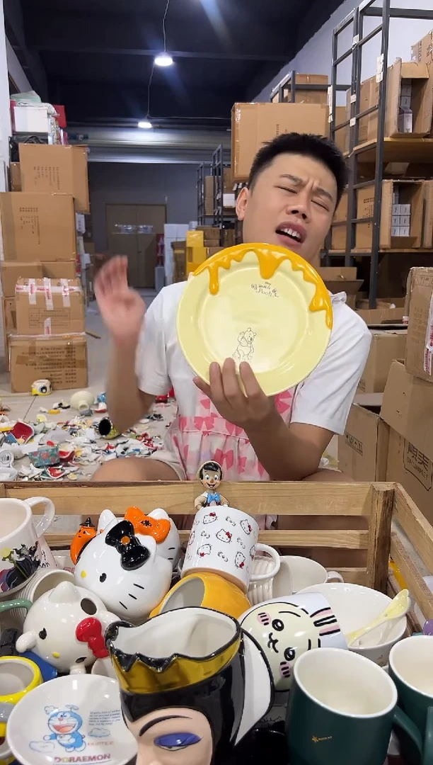 瓷片原盒维尼餐盘