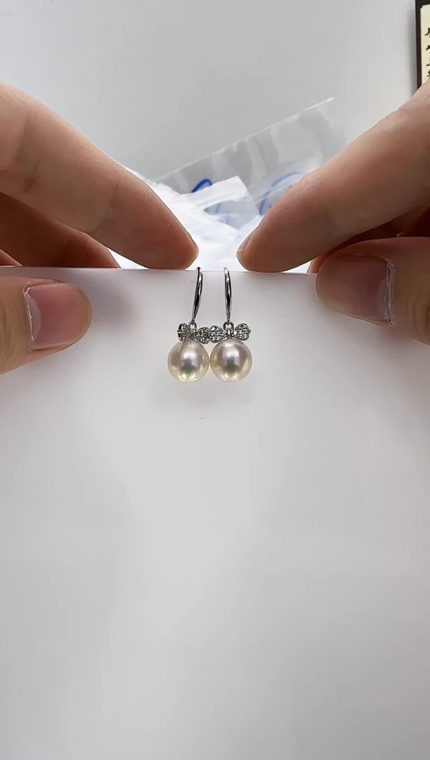 【闪购商品】淡水珍珠DA银S925镶嵌b692 耳环10